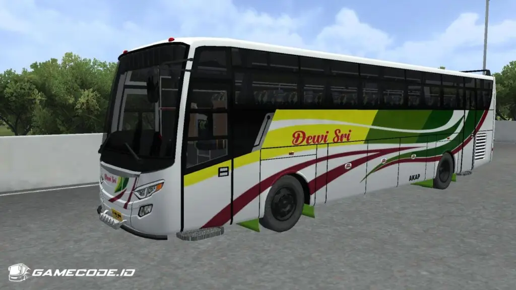Mod bussid bus trisakti titanium bagian samping